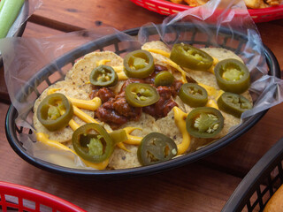 nachos with chiles