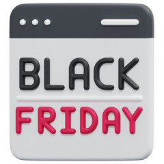 website 3d render icon illustration