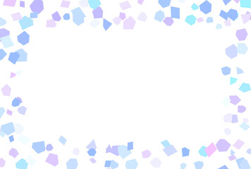 背景素材_カラフルな多角形_フレーム
