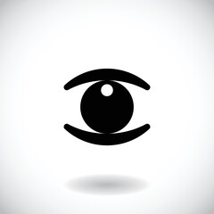 Eye logo vision abstract logo design vector template. optics clinic research logotype concept icon