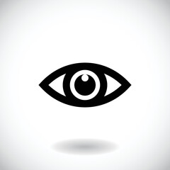 Eye logo vision abstract logo design vector template. optics clinic research logotype concept icon