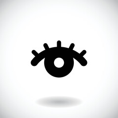 Eye logo vision abstract logo design vector template. optics clinic research logotype concept icon