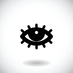 Eye logo vision abstract logo design vector template. optics clinic research logotype concept icon