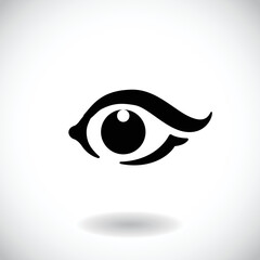 Eye logo vision abstract logo design vector template. optics clinic research logotype concept icon