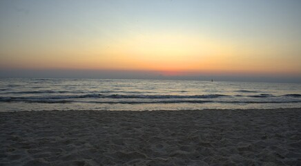 Obraz premium sunset on the beach