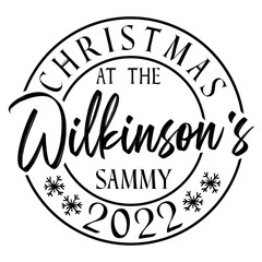 Christmas at the wilkinson s sammy 2022 t shirt