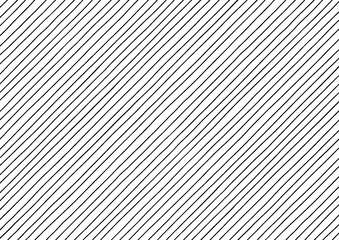手描きの細い線で作った斜めストライプの背景 - シンプルなシームレスの白黒ライン - A4比率
