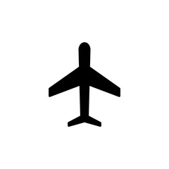 Plane icon. Airplane icon vector. Flight transport symbol. Travel illustration. Holiday symbol. isolated on white backround