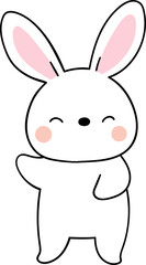 Fototapeta na wymiar Bunny illustration cartoon