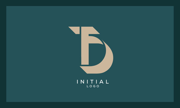 Alphabet letters Initials Monogram logo TFD