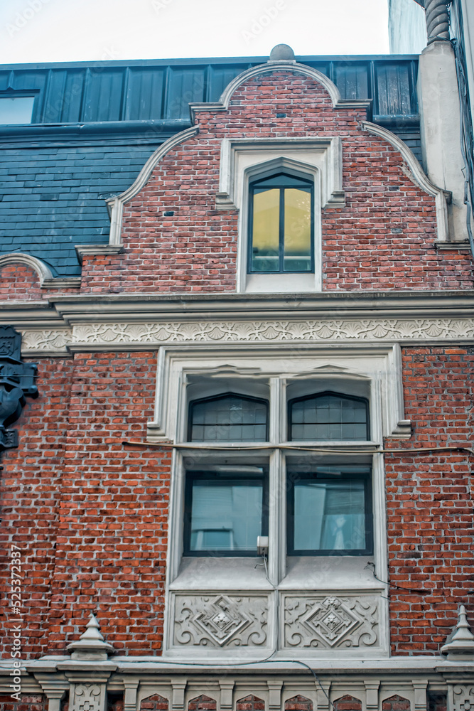 Wall mural red brick building