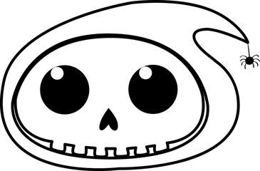 The face of the death, Halloween clipart