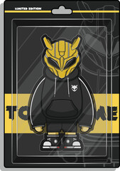 Fototapeta premium Cute Robot Character Illustration