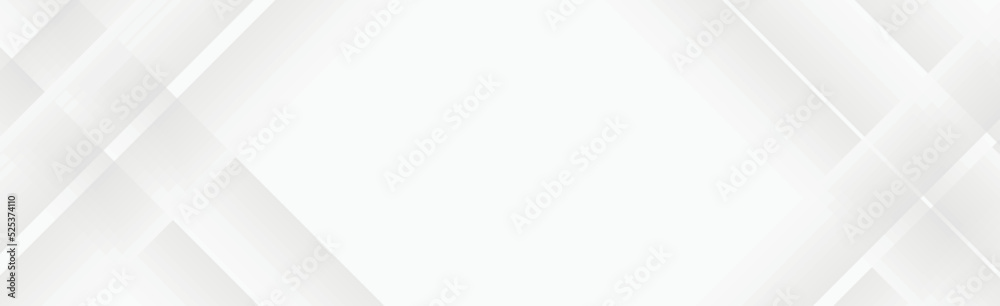 Poster Abstract white and grey color lines background. Pattern geometric style. Space for text. Texture with light and shadow. Digital technology wallpaper used in the corporate. Vector illustration.