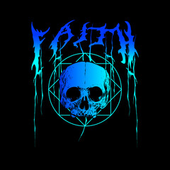 Skull streetwear vector design