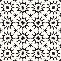 Vector Geometric Abstract Seamless Monochrome Pattern Texture Repeating Background