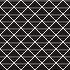 Vector Geometric Abstract Seamless Monochrome Pattern Texture Repeating Background