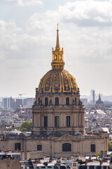 Obraz premium view of the Dome church of Les Invalides in Paris