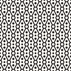 Vector Geometric Abstract Seamless Monochrome Pattern Texture Repeating Background