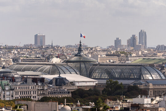Grand Palais. Aerial view from the Eiffel tower