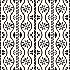 Vector Geometric Abstract Seamless Monochrome Pattern Texture Repeating Background