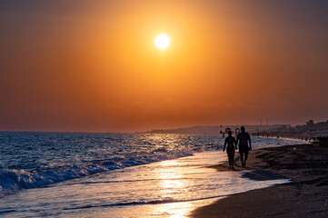 Romantic Sunset at the Beach