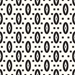 Vector Geometric Abstract Seamless Monochrome Pattern Texture Repeating Background