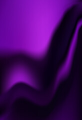 Abstract silk background with elegant waves draping. Lilac fuchsia. Elegant purple luxury soft pleats - 525377724