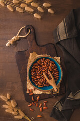 Red beans in a ceramic bowl