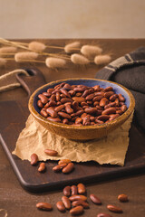 Red beans in a ceramic bowl