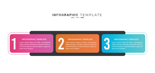 Fototapeta na wymiar Minimal business infographic element and creative presentation design