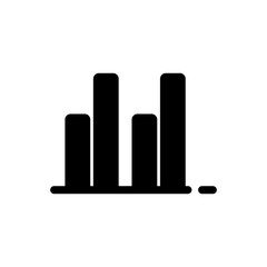 graphic analysis icon vector illustration. full color.