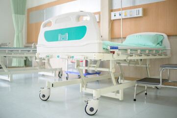 Background of Patient bed in hospital , health care concept