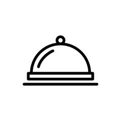 Tray, dish icon vector illustration. full color.