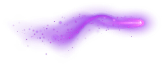 Magic Trail with Sparks and Particles