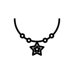 necklace icon vector illustration logo template for many purpose. Isolated on white background.