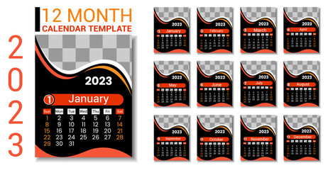 Calendar 2023, Unique and Creative Professional design