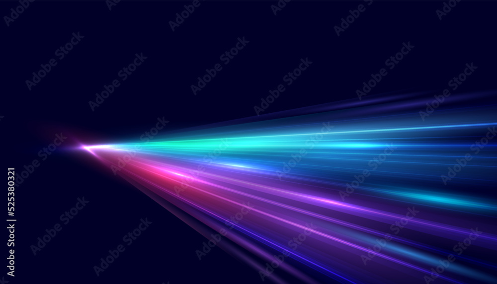 Poster modern abstract speed line background. dynamic motion speed of light. technology velocity movement p