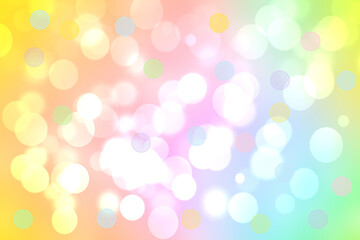 Rainbow background. Abstract fresh delicate pastel vivid colorful fantasy rainbow background texture with defocused bokeh lights. Beautiful light texture.
