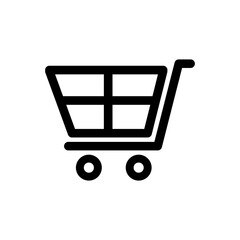 trolley cart icon vector illustration logo template for many purpose. Isolated on white background.