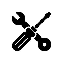 wrench icon vector illustration logo template for many purpose. Isolated on white background.