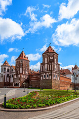 Obraz premium Mir Castle in Minsk region - historical heritage of Belarus.