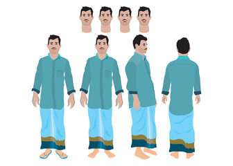 Obraz premium 2D Character cartoon vector illustration design.