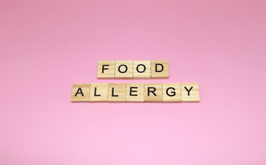 Concept of allergy to certain foods, nuts as allergens