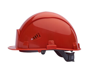 construction helmet isolate on a white background side view.