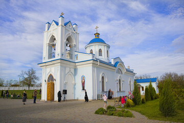 Fototapeta na wymiar Holy Dormition Orthodox Church in Izmail, Ukraine 