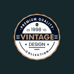 Premium quality vintage retro badge - hipster logo
