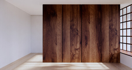 Japan style Big living area in luxury room or hotel japanese style decoration.3D rendering