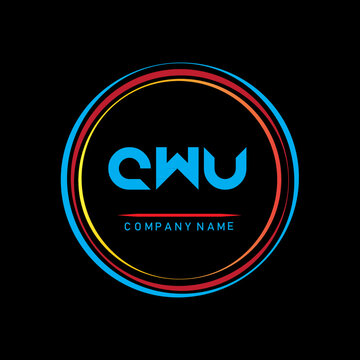 CWU letter logo,CWU letter design,letter CWU logo design,letter CWU logo design illustrator and vectors ,CWU group logo,CWU letter initial logo design template vector illustrator