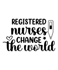 Obraz premium nurse t shirt design